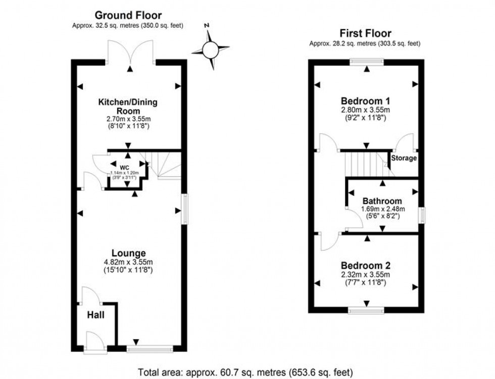 Floorplan for Parker Drive, Helsby, Frodsham