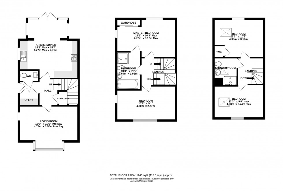 Floorplan for Bluebell Road, Holmes Chapel