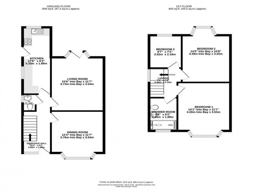 Floorplan for Pridmouth Road, Withington