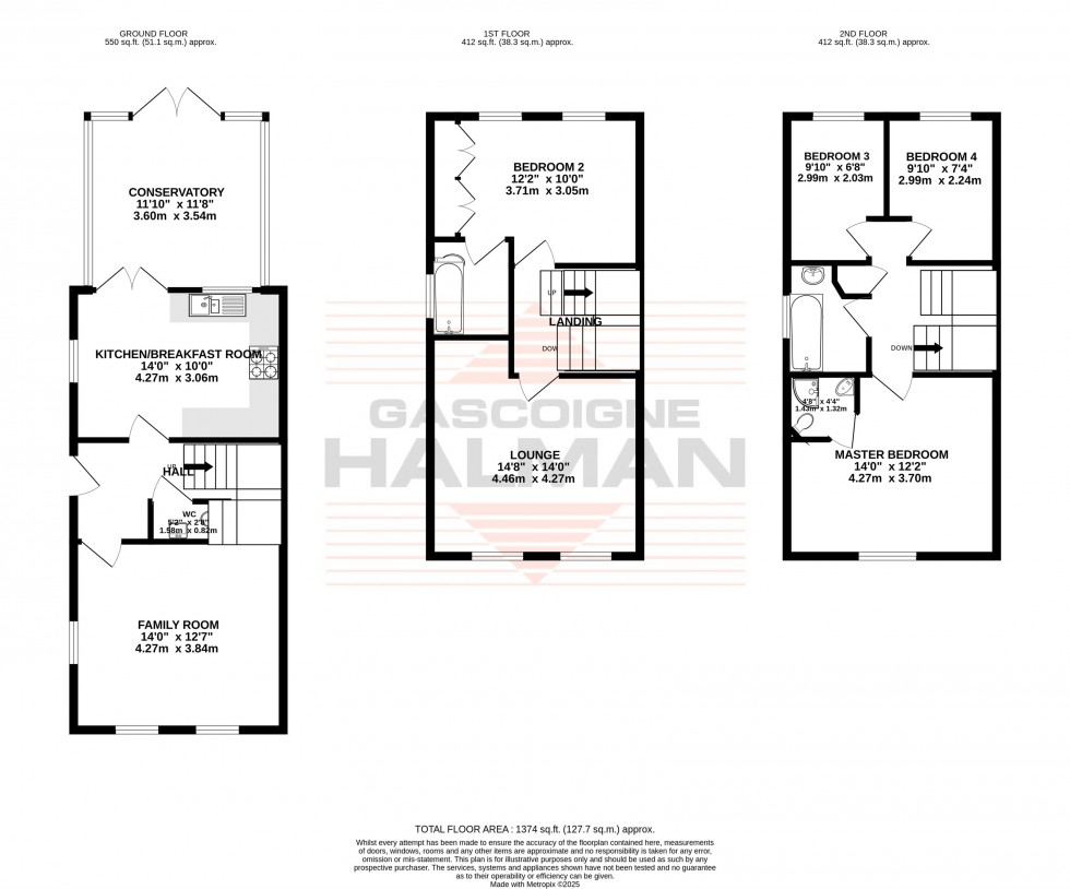 Floorplan for Springbank Gardens, Lymm