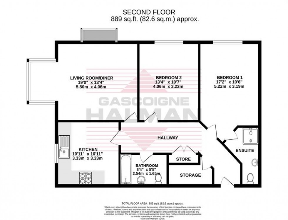 Floorplan for South View Gardens, Schools Hill, Cheadle
