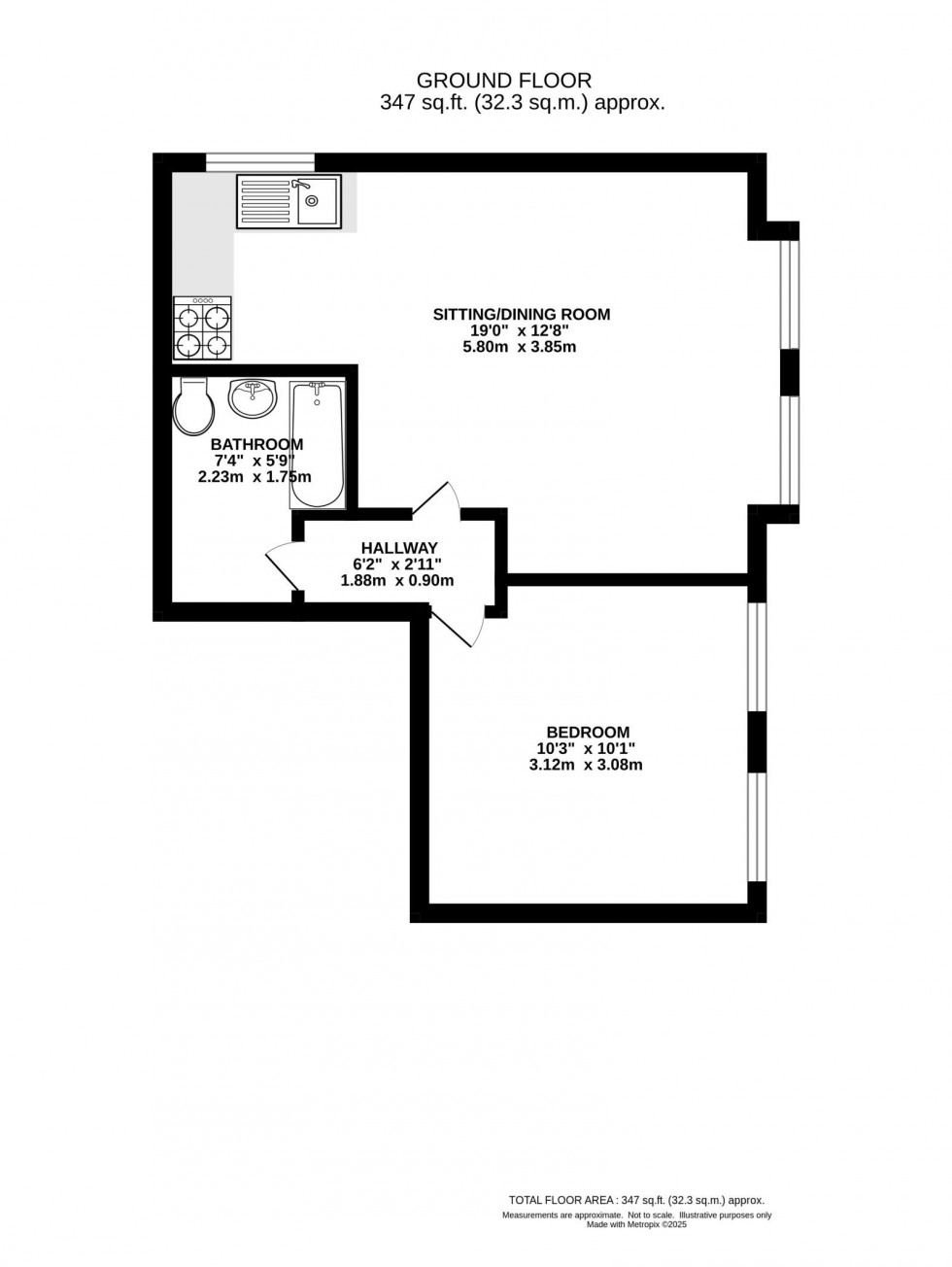 Floorplan for Egerton Road North, Manchester