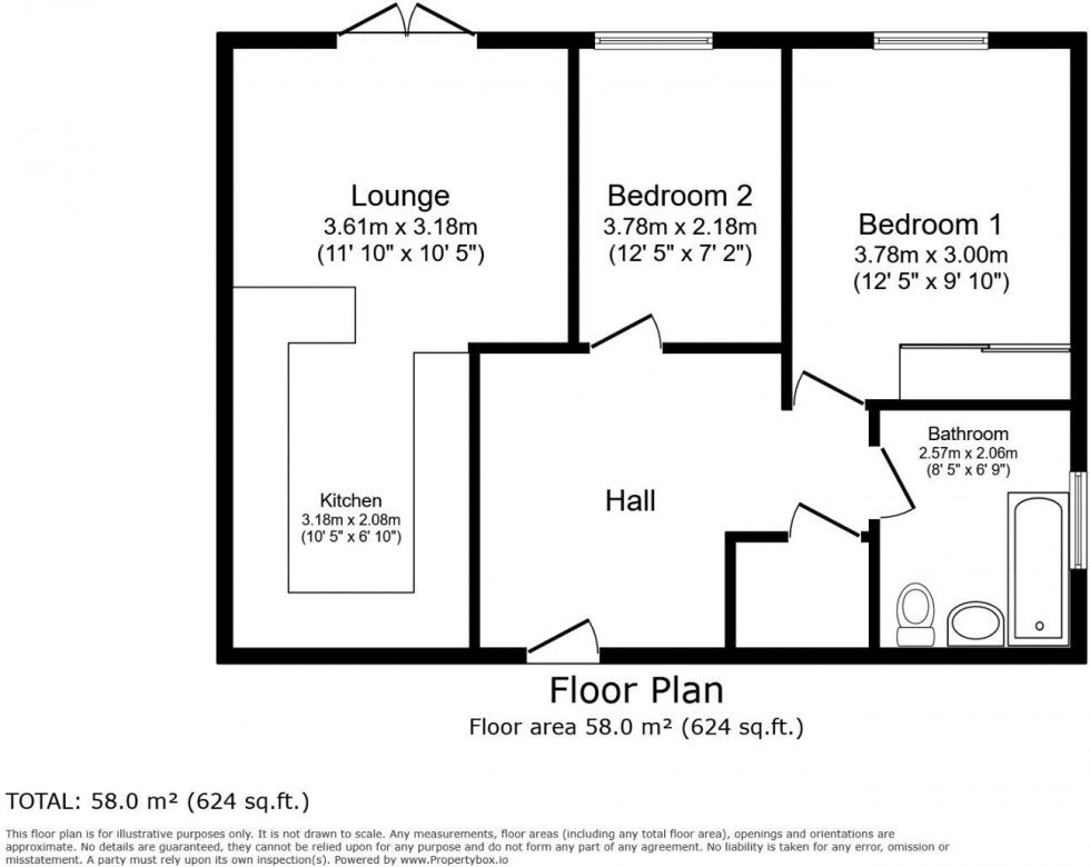 Floorplan for Greenfields Lodge, Ferma Lane, Great Barrow