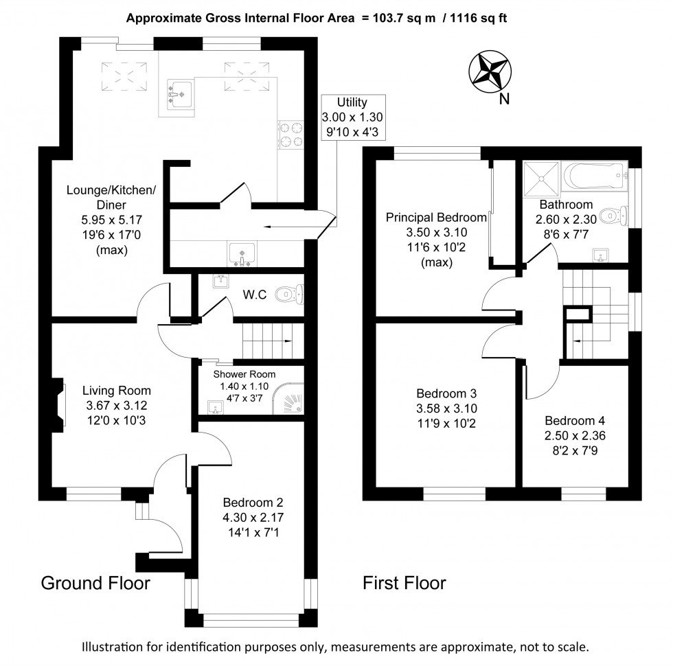 Floorplan for Mardale Crescent, Lymm