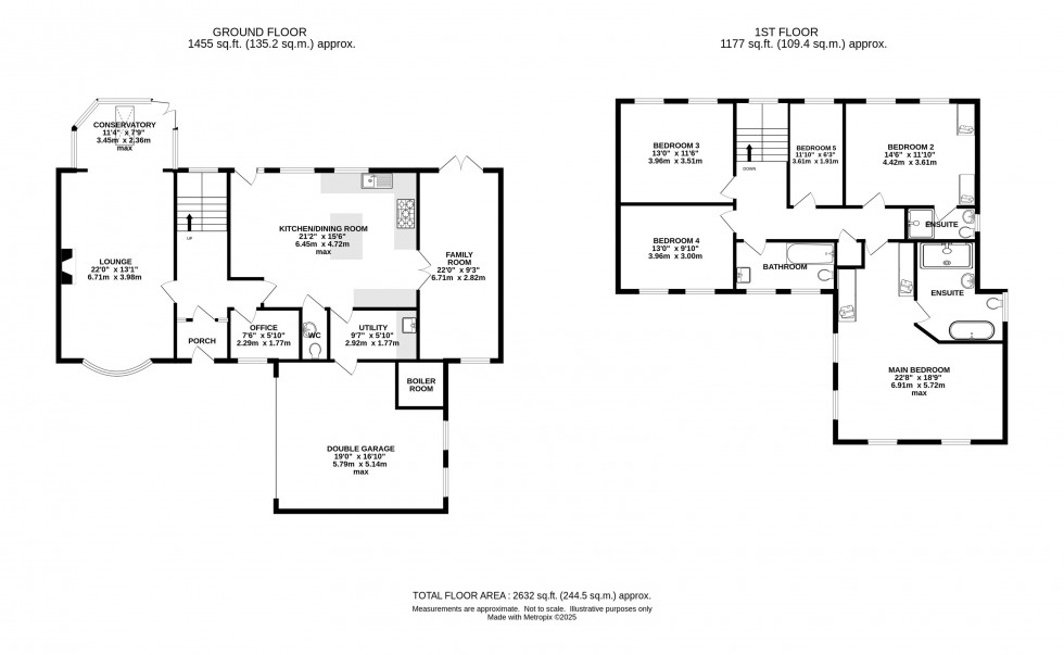 Floorplan for Willowmead Drive, Prestbury, Macclesfield