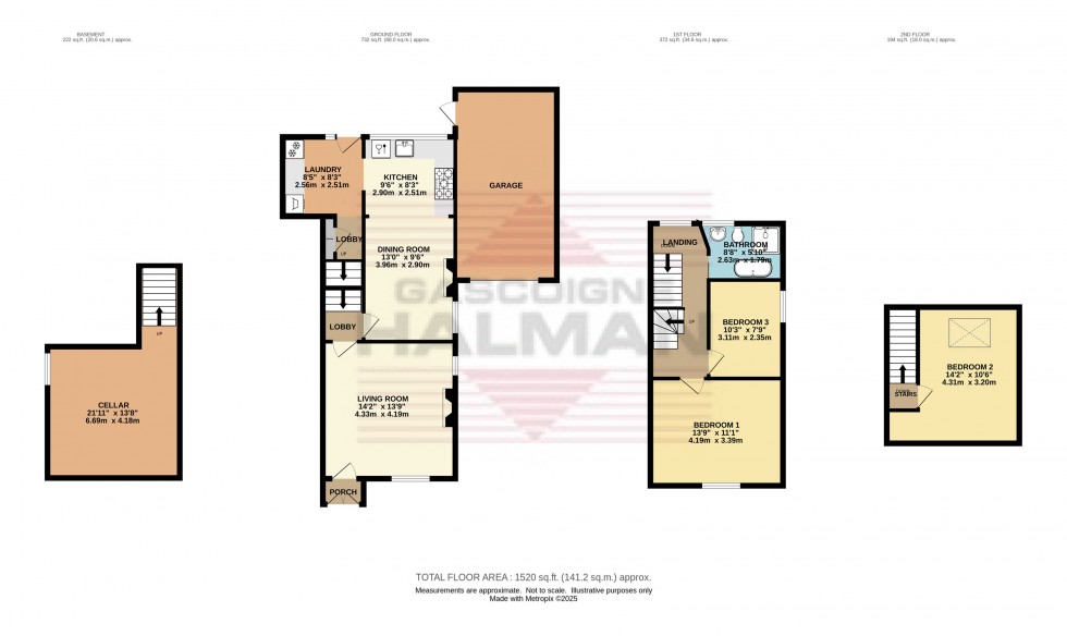 Floorplan for Marple Road, Chisworth, Glossop