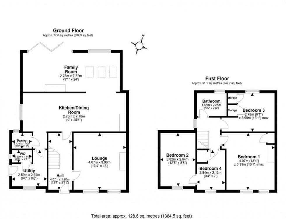 Floorplan for Hambletts Hollow, Norley, Frodsham