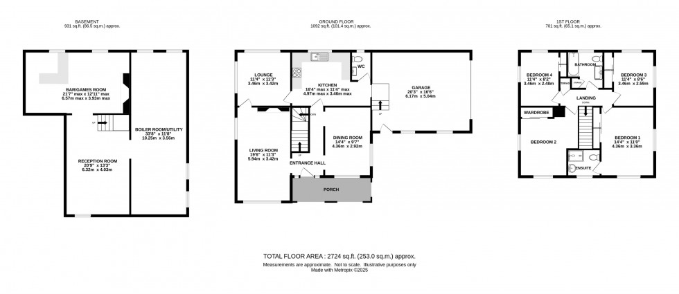 Floorplan for Meadow Drive, Prestbury