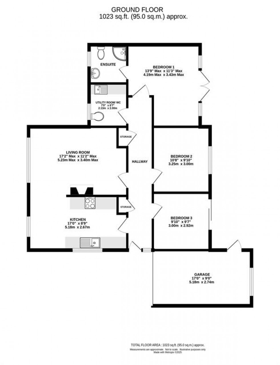Floorplan for Ingleton Close, Holmes Chapel