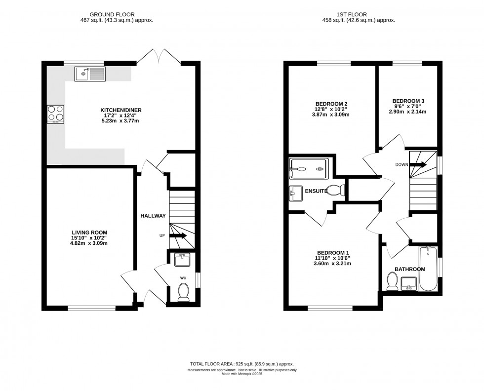 Floorplan for Chillingham Close, Chelford