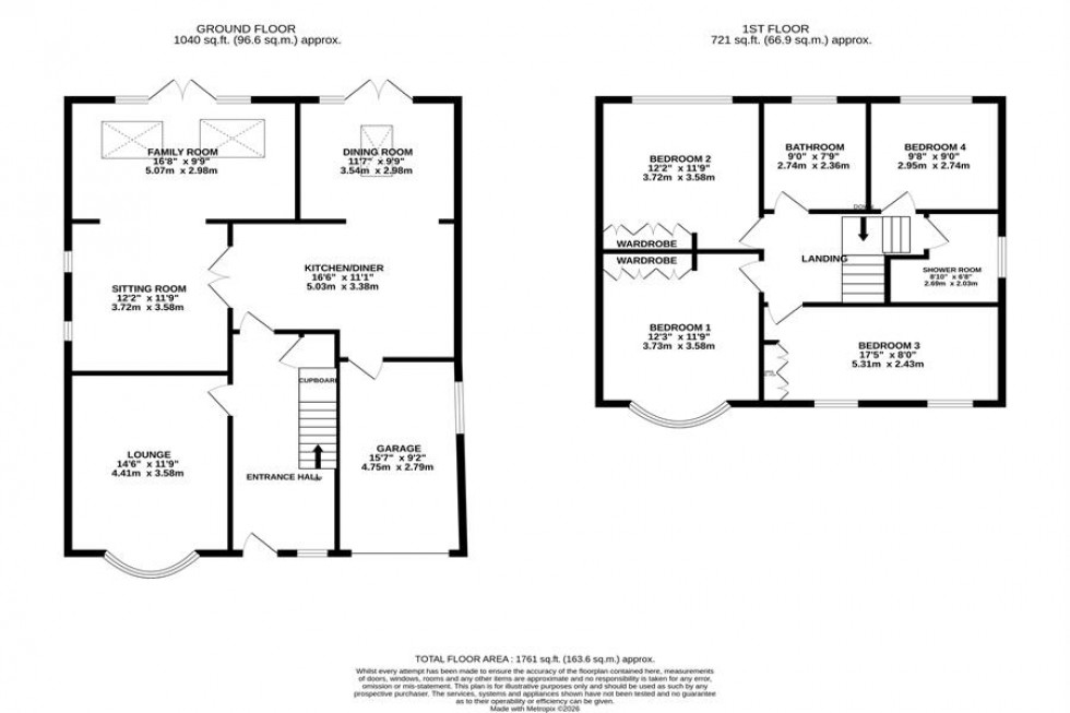 Floorplan for Oak Grove, Poynton