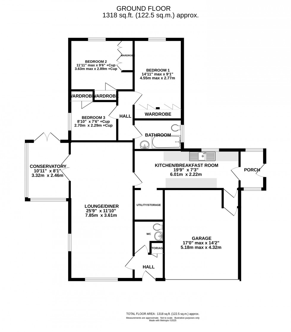 Floorplan for Woodlands Drive, Goostrey