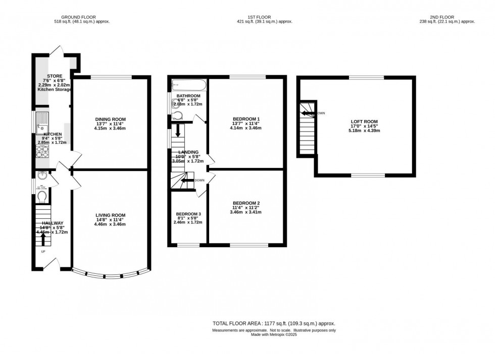 Floorplan for Homestead Crescent, Manchester