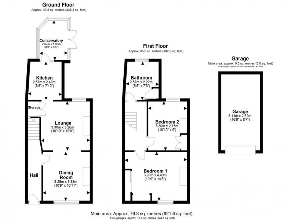 Floorplan for Newfield Terrace, Helsby, Frodsham
