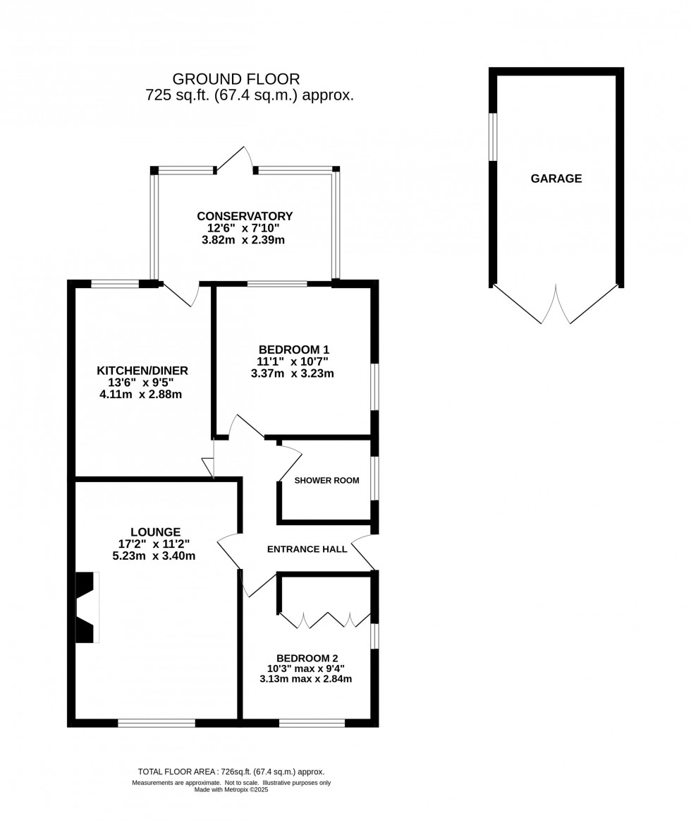 Floorplan for Gainsborough Road, Warrington