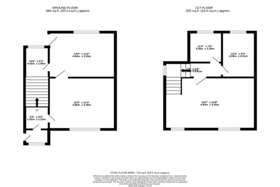 Floorplan for Bourne Street, Wilmslow