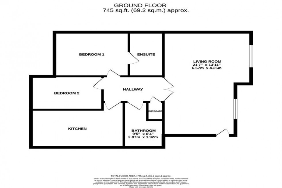 Floorplan for Park View Court, Park Avenue, Poynton