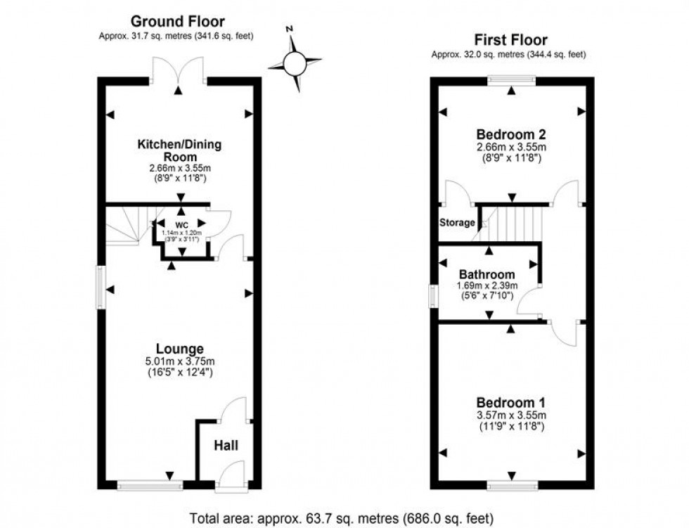 Floorplan for Parker Drive, Helsby, Frodsham