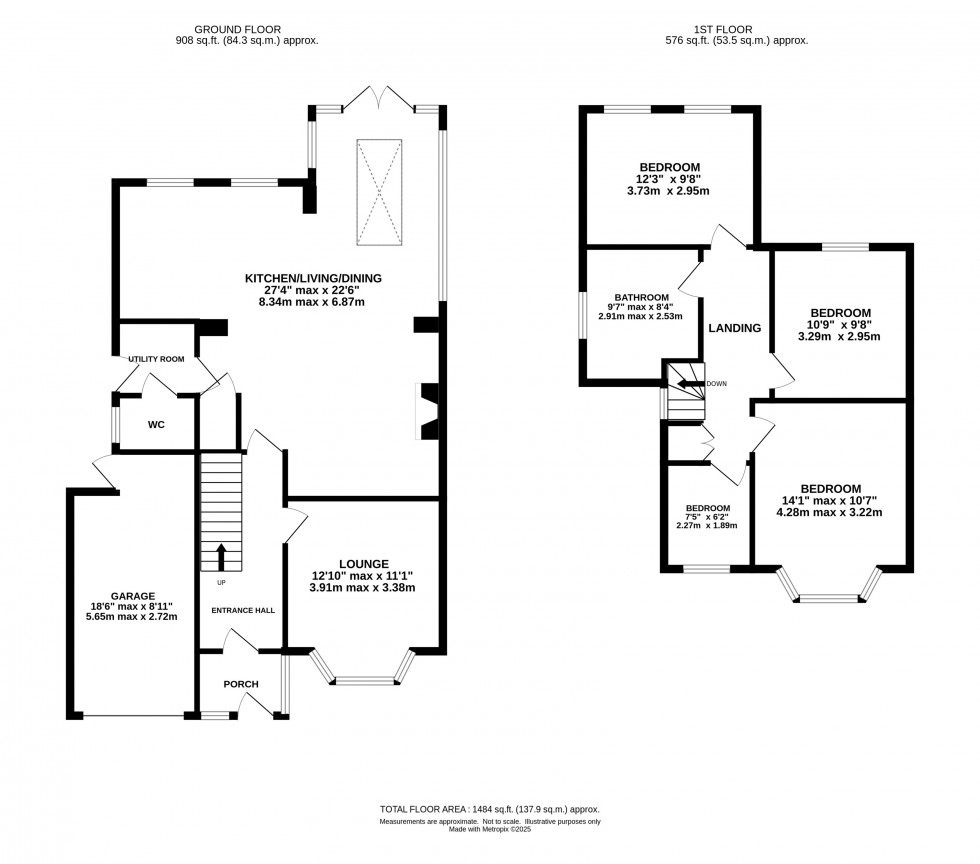 Floorplan for St. Annes Avenue, Grappenhall, Warrington