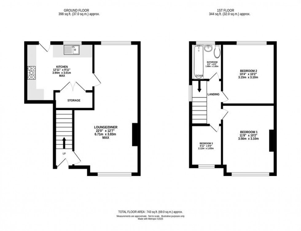 Floorplan for Briarfield Road, Heaton Chapel