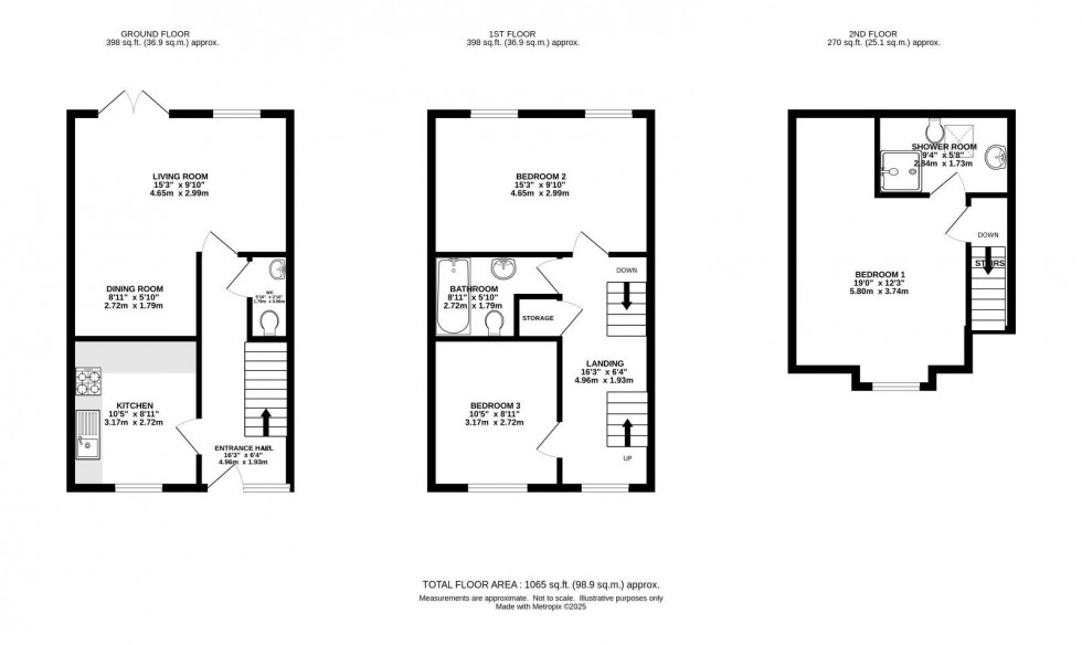 Floorplan for Yew Tree Road, Fallowfield
