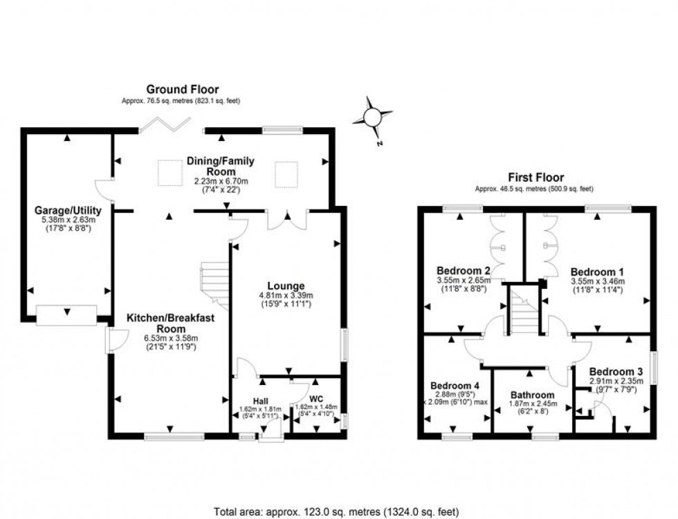 Floorplan for Plovers Lane, Helsby, Frodsham