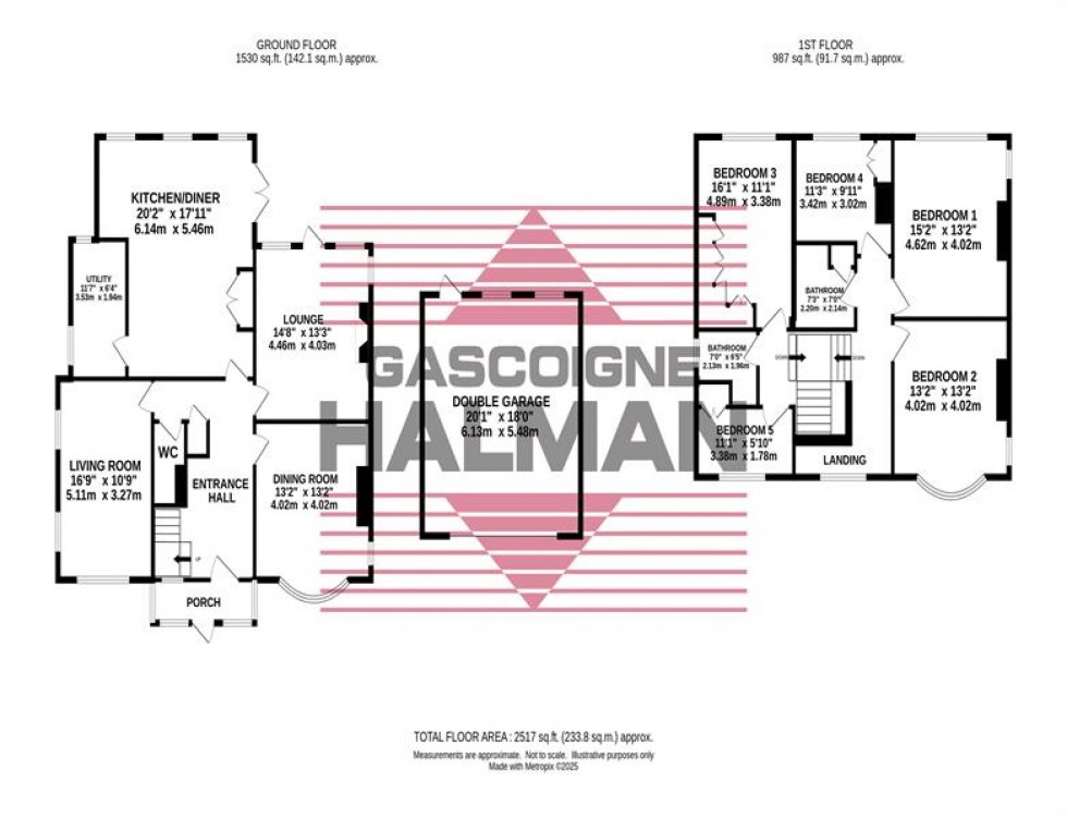 Floorplan for Grove Lane, Cheadle Hulme