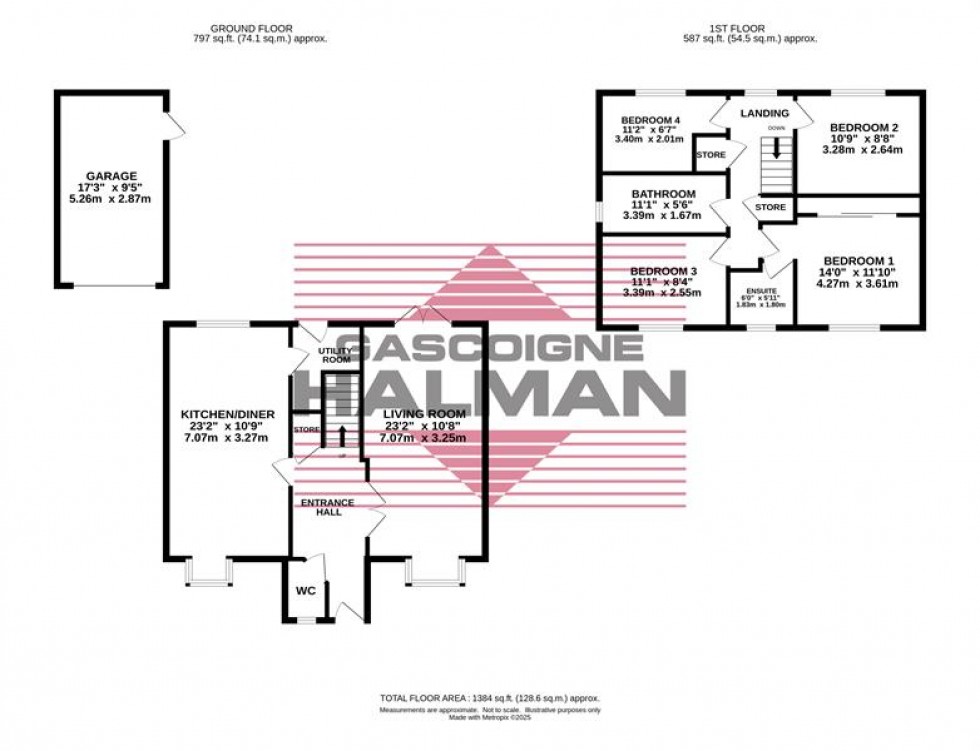 Floorplan for Three Acres Lane, Cheadle Hulme