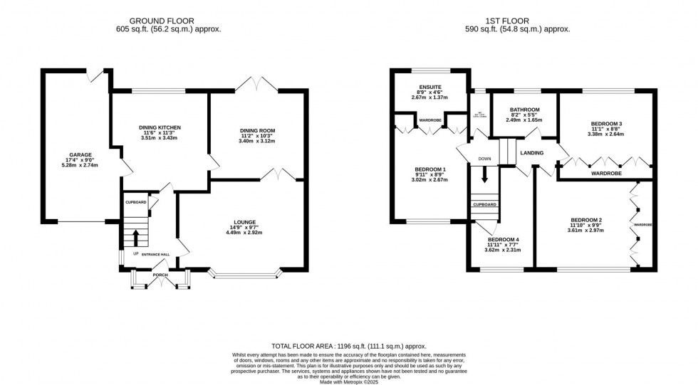 Floorplan for Balmoral Drive, Poynton