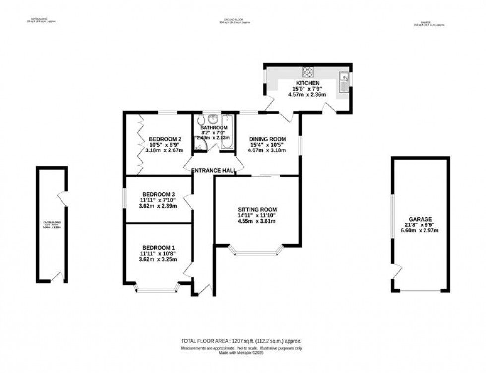 Floorplan for Marsh Lane, New Mills, High Peak