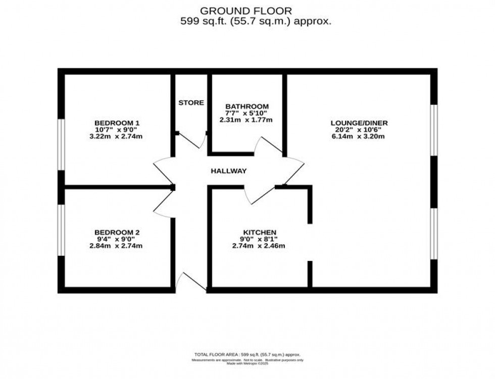 Floorplan for Westbury Court, Westbury Drive, Macclesfield