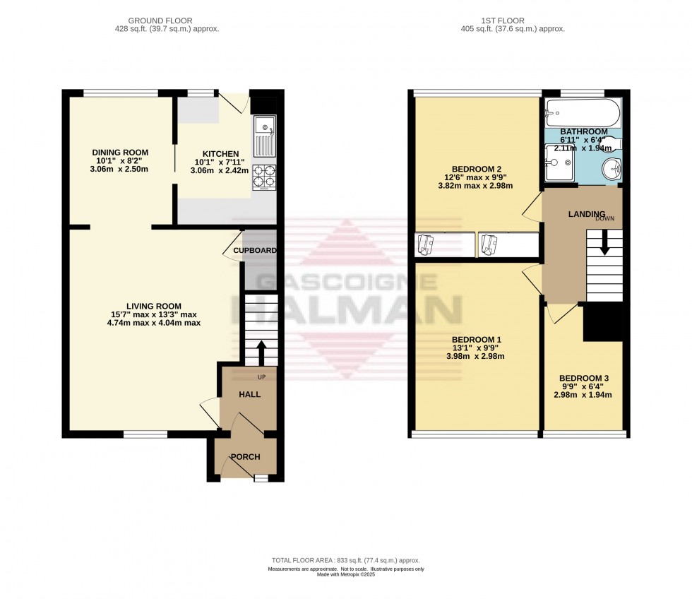 Floorplan for Shire Way, Glossop