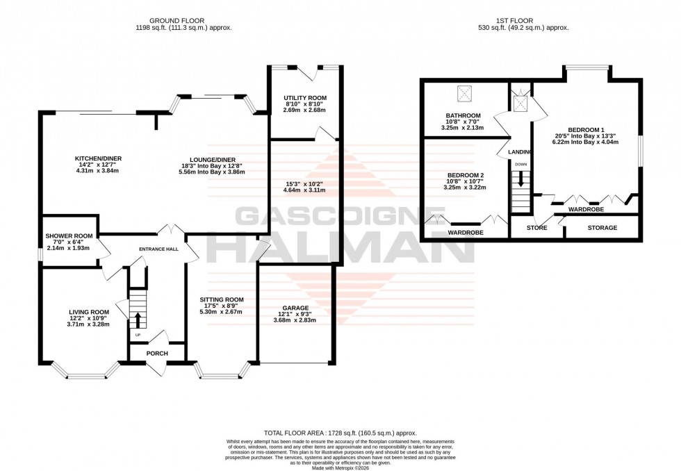 Floorplan for Fownhope Road, Sale, M33