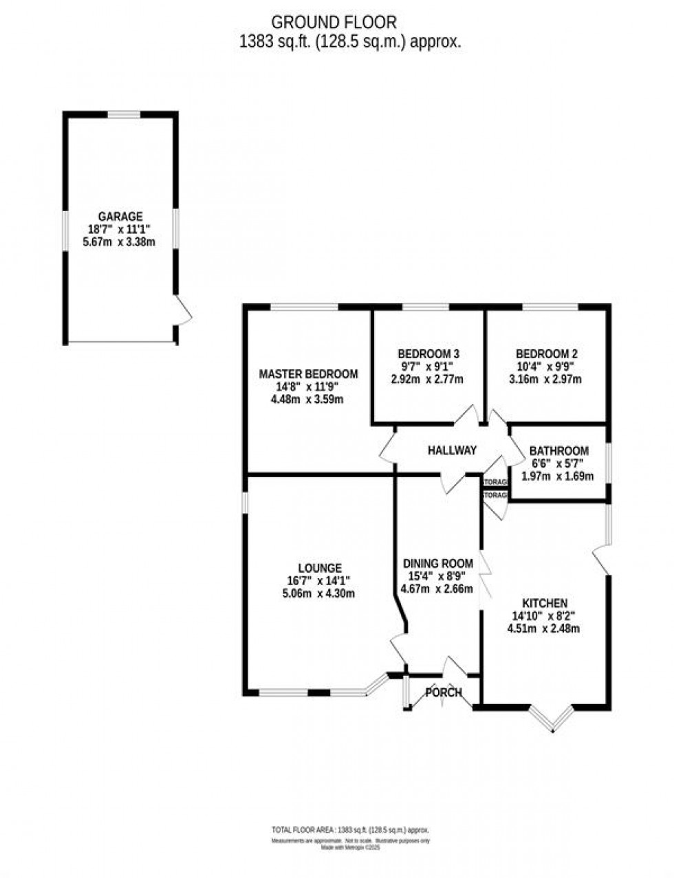 Floorplan for Harvest Road, Tytherington