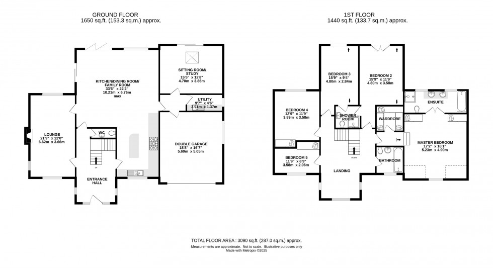 Floorplan for Meadow Drive, Prestbury, Macclesfield