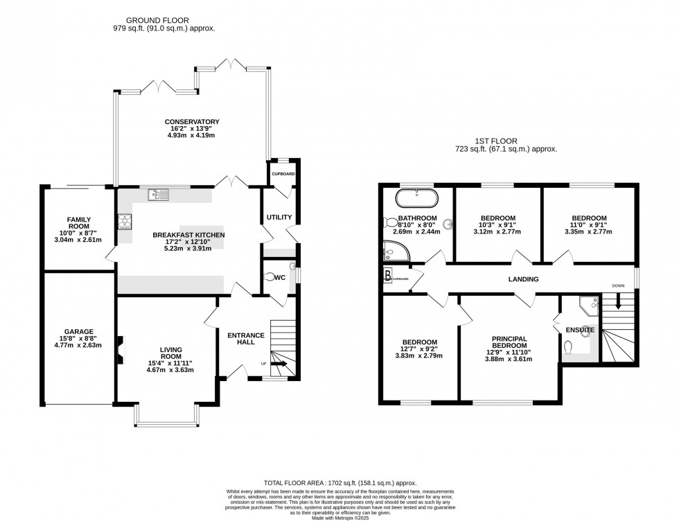 Floorplan for Church Road, Wilmslow