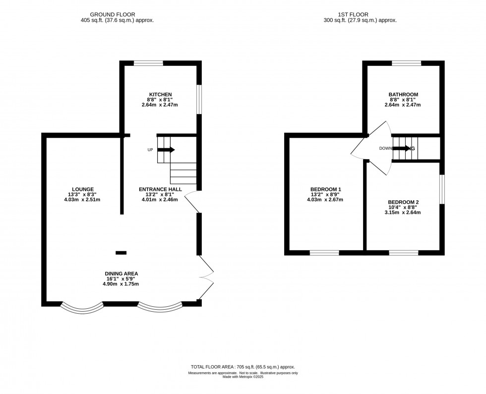 Floorplan for Prospect Cottages, Prospect Lane, Alderley Edge