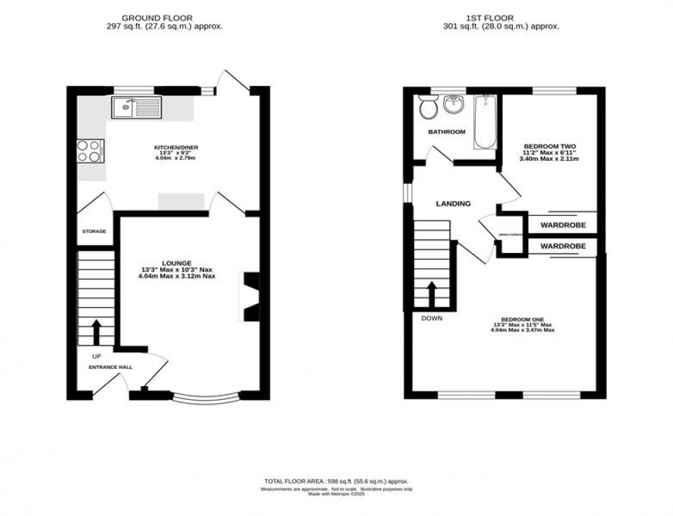 Floorplan for Palmer Road, Sandbach