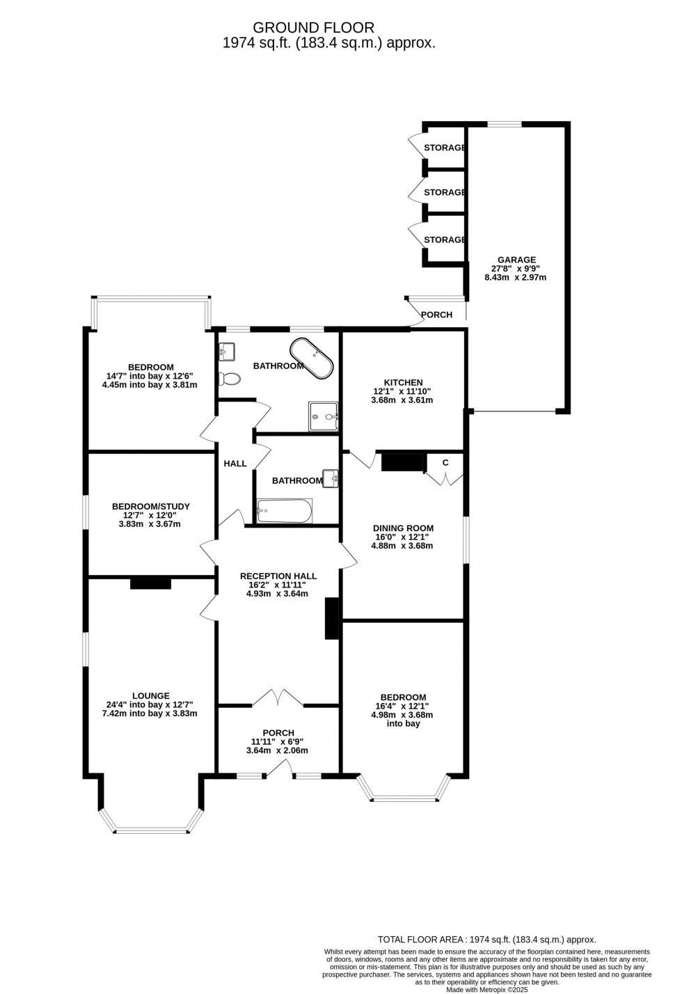 Floorplan for Carr Brow, High Lane
