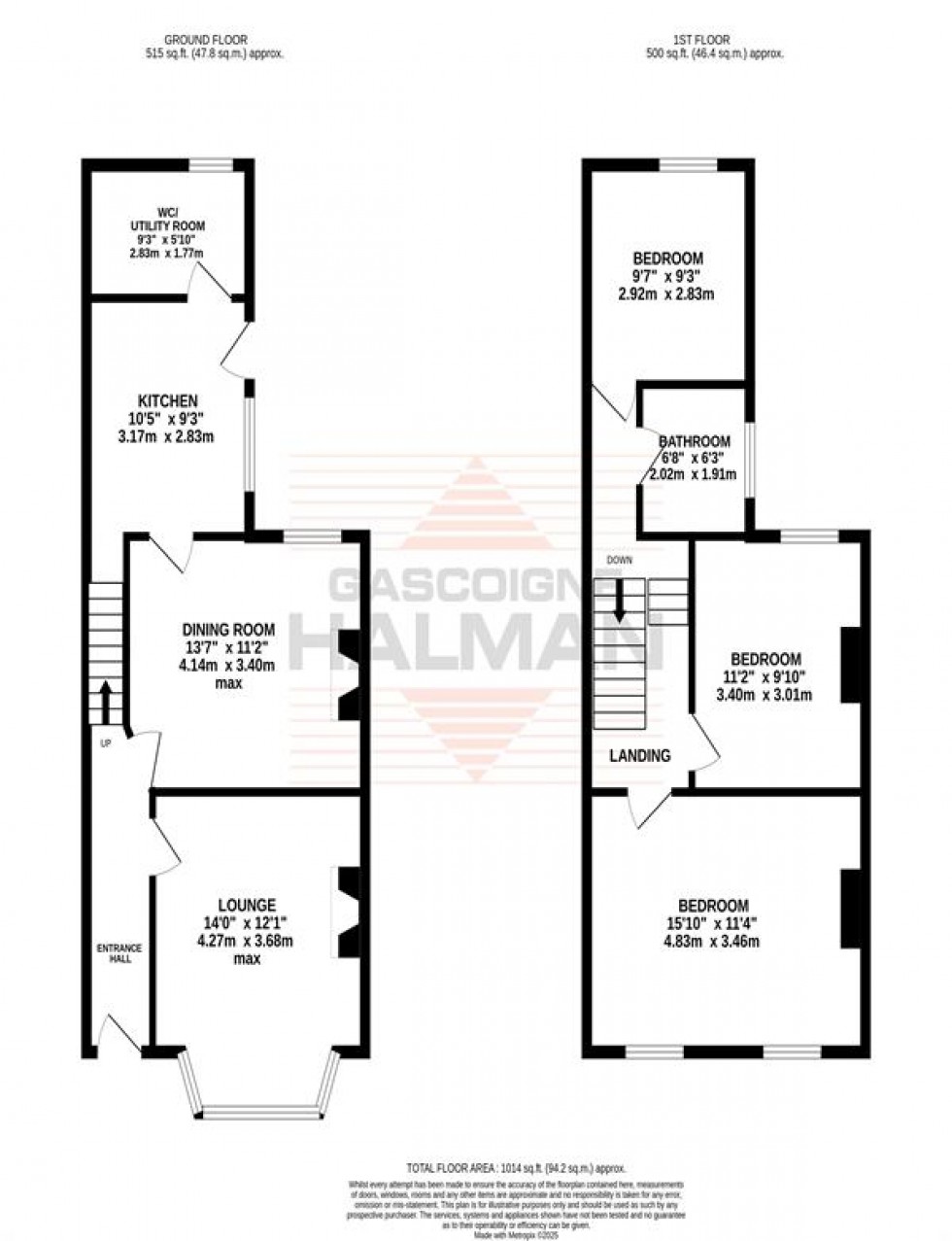Floorplan for Osborne Terrace, Sale
