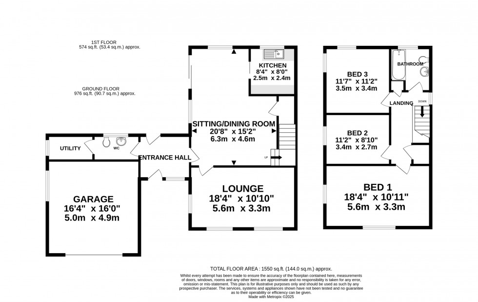 Floorplan for c1/4 Acre plot, Little Meadow Road, Bowdon