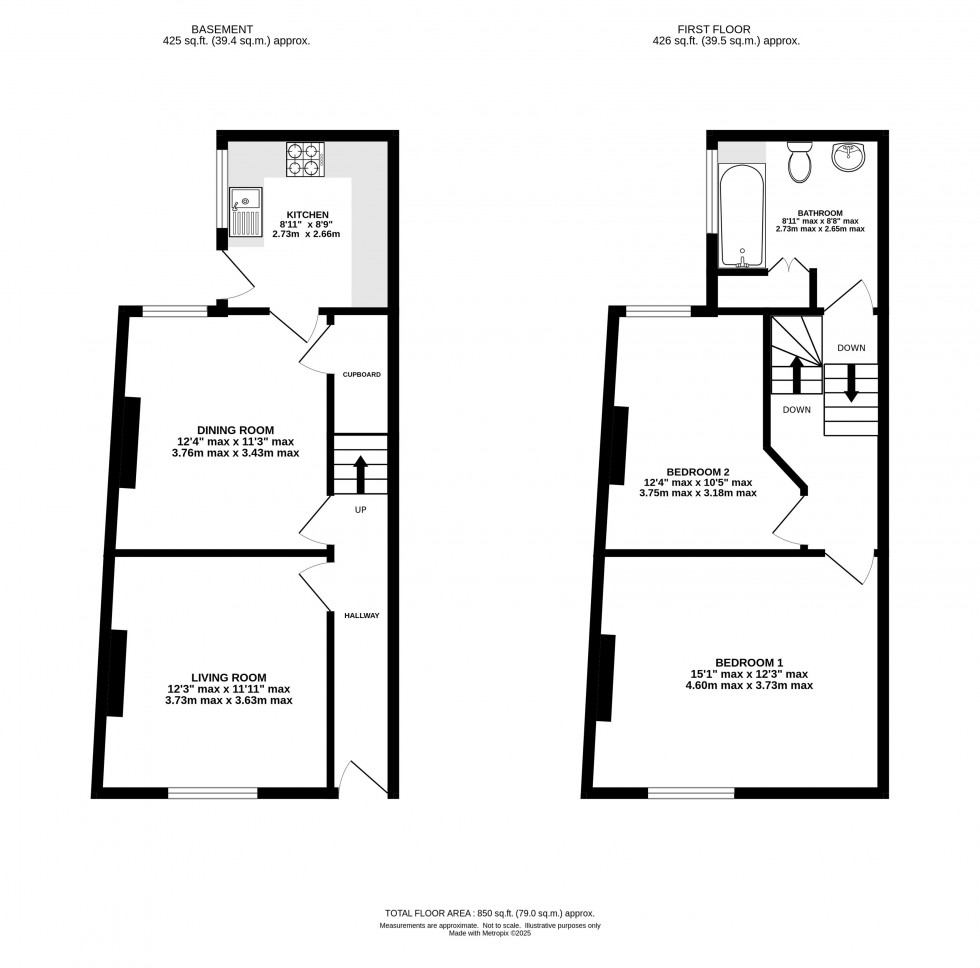Floorplan for King Street, Knutsford