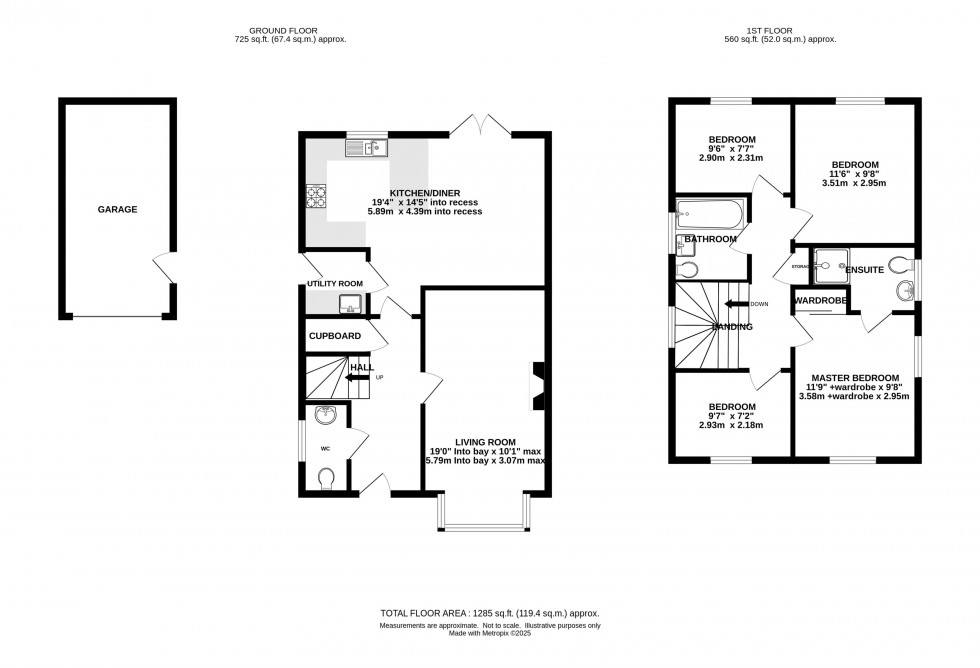 Floorplan for Thatch Close, Holmes Chapel