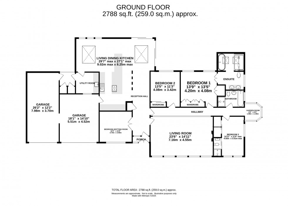 Floorplan for West Lane, High Legh, Knutsford