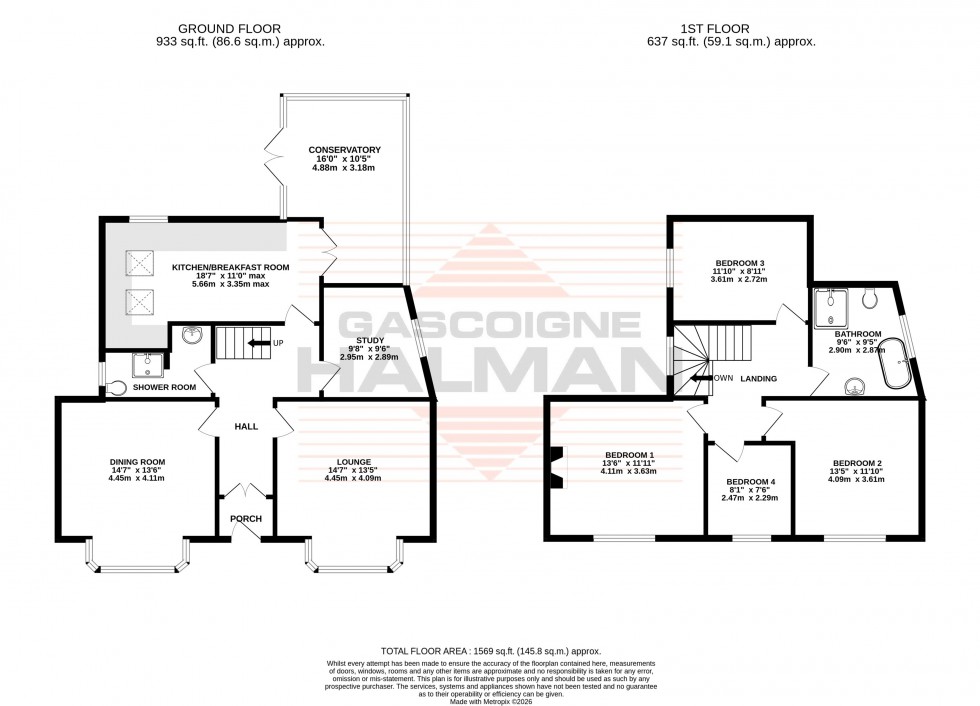 Floorplan for Ashfield Road, Sale