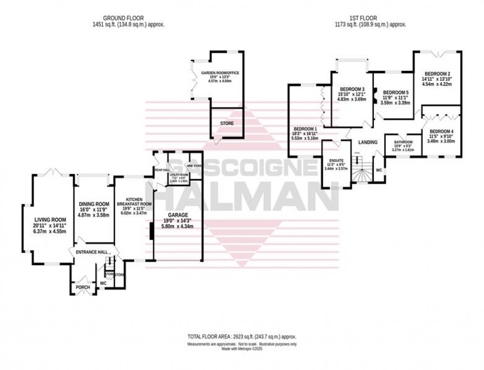 Floorplan for Chester Road, Woodford