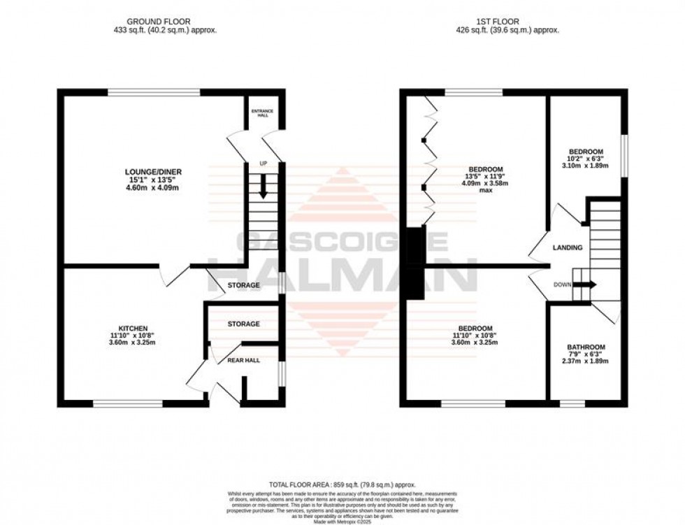 Floorplan for Oaklea Road, Sale