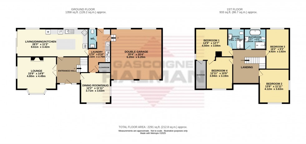 Floorplan for Marple Road, Charlesworth, Glossop
