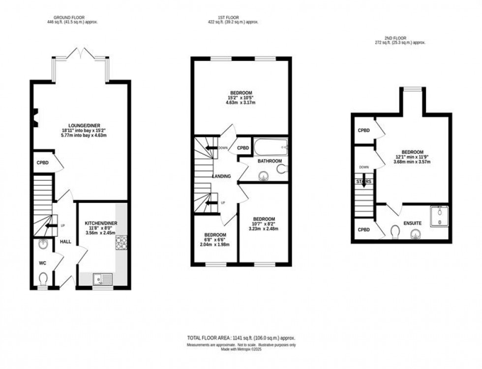 Floorplan for Station Road, High Peak