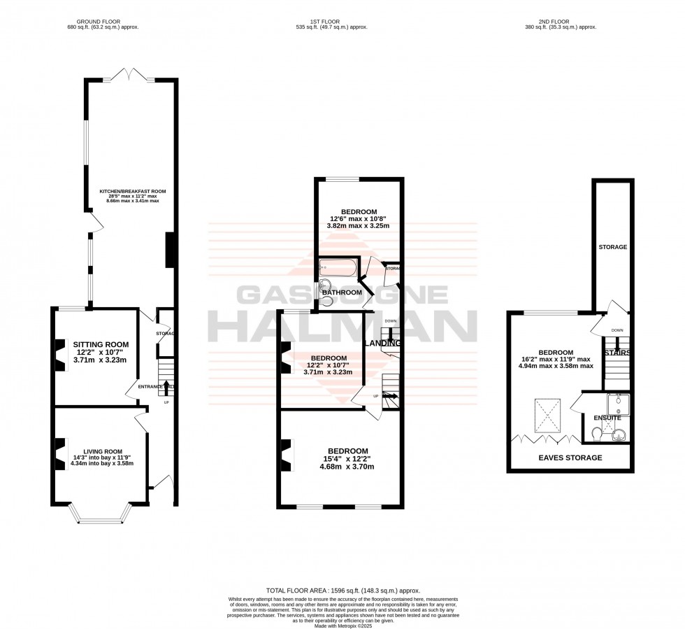 Floorplan for Abington Road, Sale